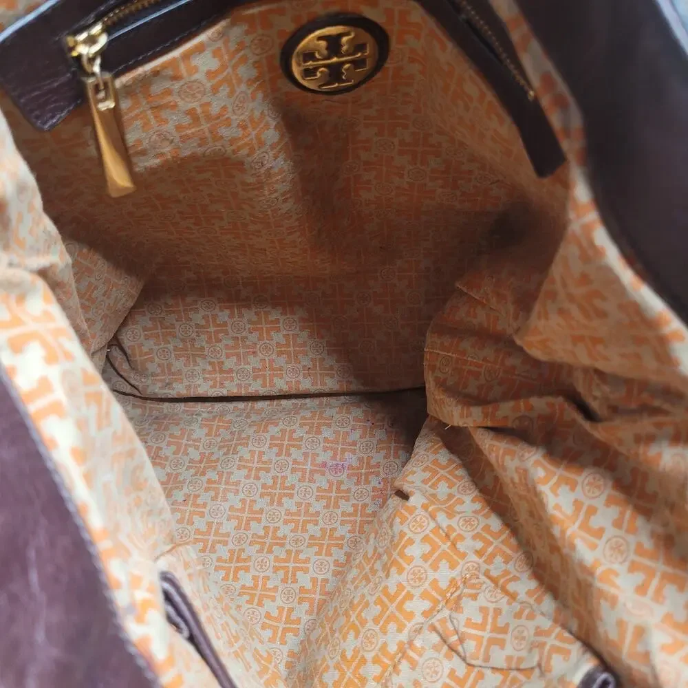 Tory Burch leather shows